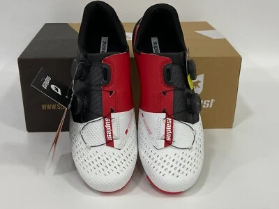 Sapatos de ciclismo Suplest Edge+ 2.0 Road Pro Simplicity (preto/branco/vermelho) - Imagem 1 de 4