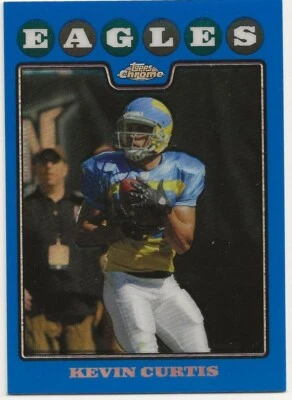 2008 Topps Chrome Blue Refractor Kevin Curtis #TC66 - Image 1 of 2