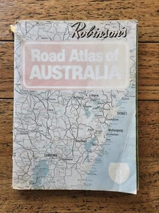 1980 Robinson's Road Atlas Of Australia 8th Edition Vintage Item - Picture 1 of 10
