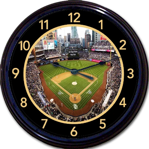 Petco Park San Diego Padres Wall Clock Baseball MLB Postcard Image Man Cave 10" Cover