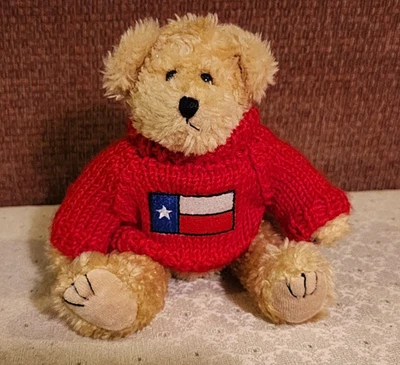 Unipak Designs Jointed Teddy Bear Wearing Red Sweater with the Texas Flag - Image 1 of 4