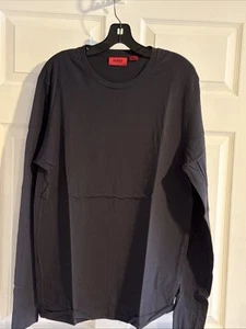 Hugo Boss Long Sleeve Navy Blue T Shirt Sz XL - Picture 1 of 3