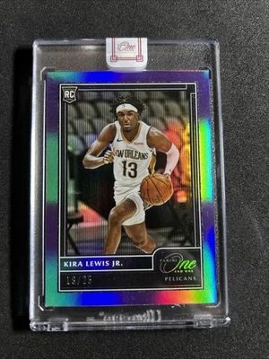 2020-21 NBA Panini One And One Purple #143 Kira Lewis Jr /25 Rookie RC Encased - Image 1 of 3
