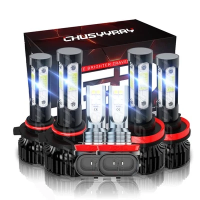 For Ford Ranger 2020 2021 2022 -6x V4 LED Headlight Hi/Lo beam +Fog Light Bulbs - Image 1 of 4