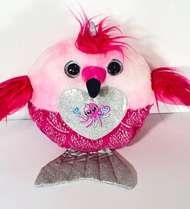 Zuru Rainbowcorn flammendes Plüsch rosa Satin silber Herz keine Ausgaben 13 x 16 Zoll - Bild 1 von 9