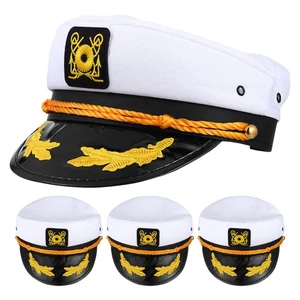 Cappello da yacht regolabile ricamato blu navy signorina 4 pezzi - Foto 1 di 12