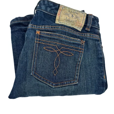 Jeans Ralph Lauren Niñas 14 (28x29 REAL) Rectos 650 Azul Denim De Colección Foto 1 de 4