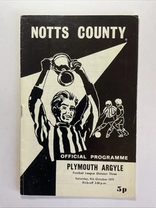 Notts County v Plymouth Argyle; 9th October 1971 - Picture 1 of 3
