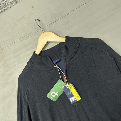 NWT FOOTJOY 4Way Stretch Drirelease Wool ½ Zip Ultra Soft Golf Sweater $145 - Image 1 of 3
