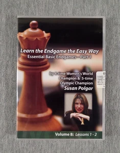 Learn the Endgame the Easy Way DVD Essential Basic Endgames 1 Vol 8 2006 NEW - Imagen 1 de 4