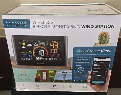 LA Crosse Technology Wireless Remote Monitoring Wind Station V21-WTH New OpenBox - Image 1 of 4