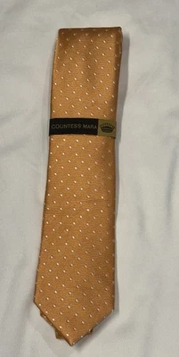 Corbata para hombre Countess Mara naranja con lunares Foto 1 de 4