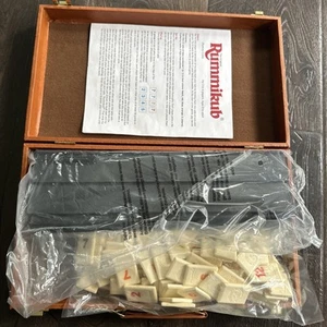 Vintage Color Rummikub With Original Faux Leather Case PRESSMAN TILES - Picture 1 of 12