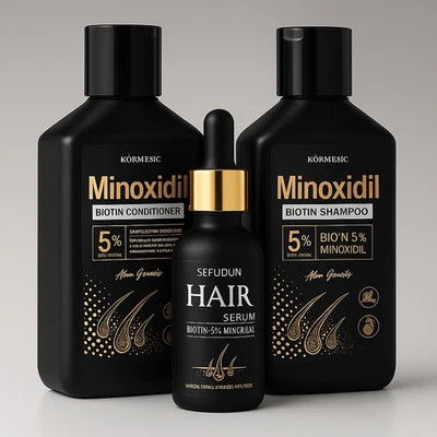 Champú y acondicionador Minoxidil 5% + ACEITE Tratamiento preventivo de pérdida de cabello y cabello Foto 1 de 2