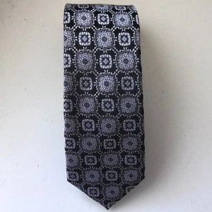 New Joseph Abboud Men's Silk Neck Tie Black & Silver Dressy  60" X 3" NWT $79.50 - Picture 1 of 4