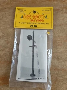 Oregon Rail Supply Scala HO #116 Kit segnale circolare 3 luci NUOVO - Foto 1 di 2