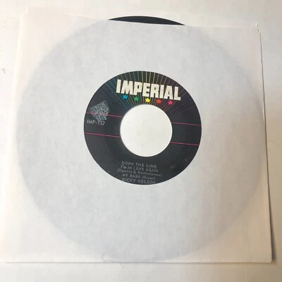 Ricky Rick Nelson 7" Record 45 Ep Down The Line / Im In Love Again / My Babe / D - Image 1 of 4