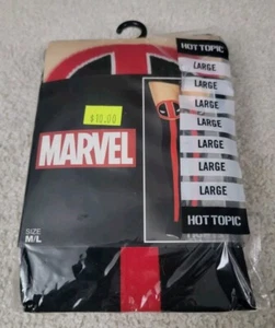 Marvel Deadpool Full Stockings Tights Hosiery Pantyhose One Pair Women's M/L - Picture 1 of 3