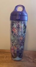 Tervis Colorful Geometric Tumbler with Wrap and Purple Lid 24 oz Water Bottle