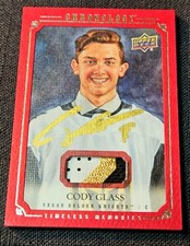 2019-20 Upper Deck Chronology Red /35 Patch Auto Cody Glass Timeless Rookie RC 