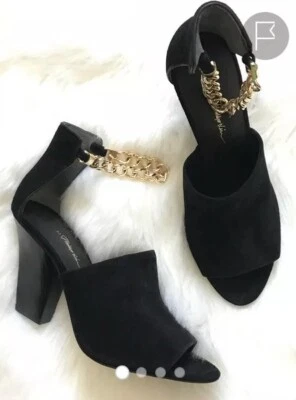 3•1 Philip Lim Suede Ankle Chain strap, 8.5. Narrow Fit - Image 1 of 4