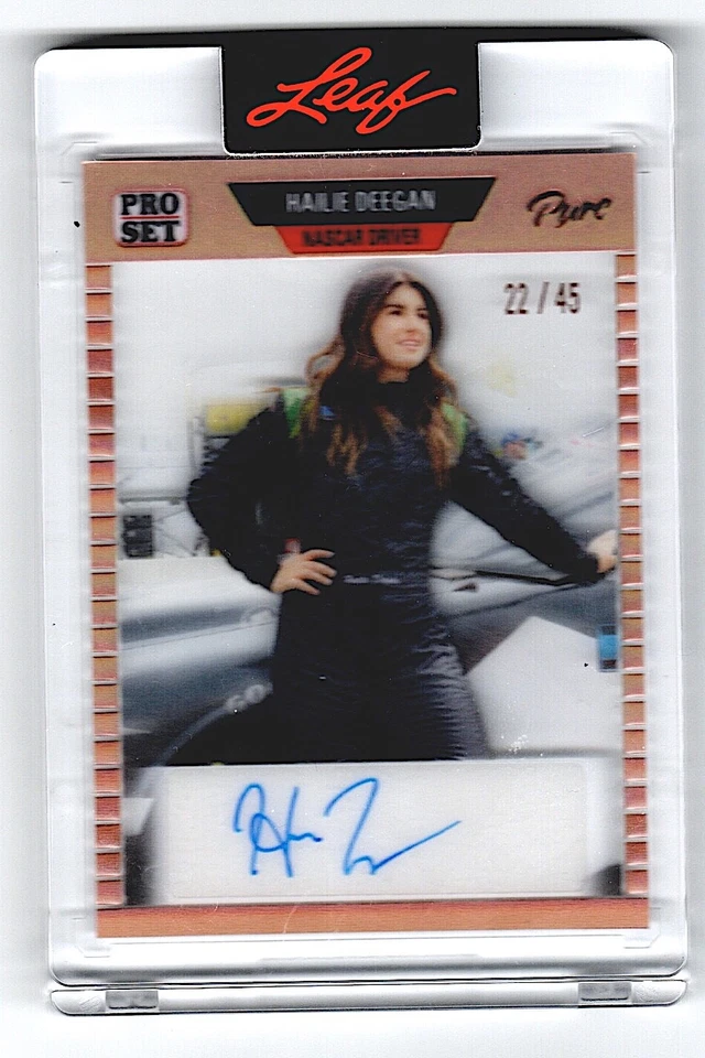 2023 Leaf Pro Set Acetate 89-HD1 Hailie Deegan Autograph  22 /45 - Image 1 of 1