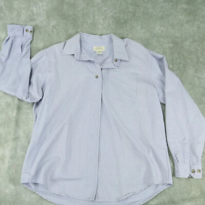 VGUC St. John's Bay Checked Multicolor Dress Shirt Vintage  Size L  S1E1 - Image 1 of 4