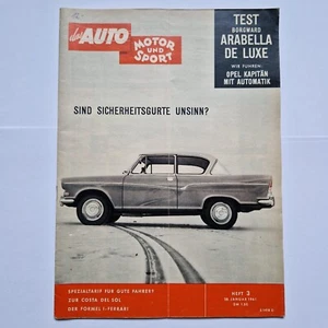 Autozeitschrift: das AUTO MOTOR und SPORT 1961 Nr. 3 Sammlerstück Vintage - Bild 1 von 2