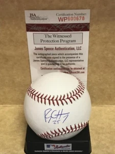 RYON HEALY OAKLAND A'S SIGNED AUTOGRAPHED M.L. BASEBALL JSA WP600678 - Picture 1 of 2