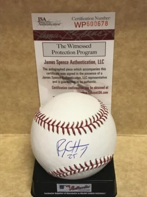 RYON HEALY OAKLAND A'S SIGNED  AUTOGRAPHED M.L. BASEBALL JSA WP600678 - Image 1 of 2
