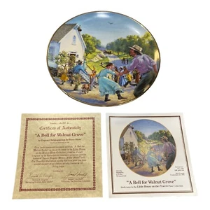 Little House on the Prairie A Bell For Walnut Grove Collector Plate COA - Picture 1 of 2