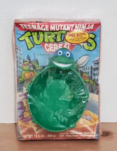 Vintage Teenage Mutant Ninja Turtles TMNT Ralston Cereal & Bowl 1990 Unopened - Bild 1 von 14