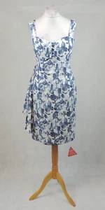 Joe Browns Blue Floral Print Linen Mix Dress Size 16 Uk CR029 AA 05 - Picture 1 of 9