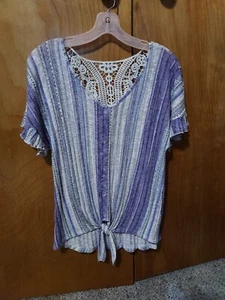Womens Absolutely Famous Multi-color Blouse, S - Picture 1 of 3