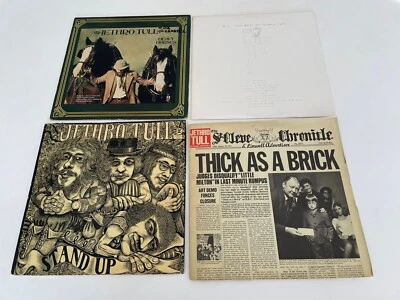 Jethro Tull 4 LP lot - thick as a Brick + Stand up + Heavy Horses + M.U. - Image 1 of 4
