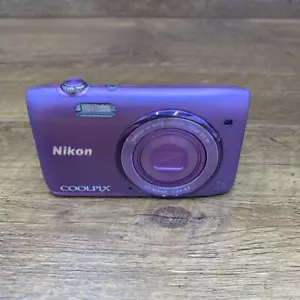 Nikon Coolpix S3500 Compact Digital Camera Tested Working Used No Charger JP - Picture 1 of 6