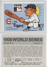 1971 Fleer Laughlin World Series Ty Cobb 1908 Chicago Cubs vs Detroit Tigers HOF