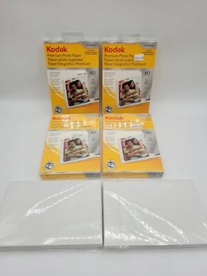 PACK 4 Papel Fotográfico Premium Brillante Secado Instantáneo Kodak 4x6" PLUS 2 Caja Abierta Paquete de 50 Foto 1 de 3