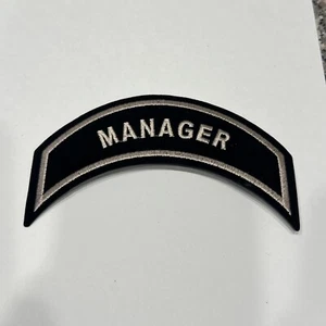 NEW Harley Davidson Manager Iron-on Sew-on Jacket Vest Patch 5" W - Picture 1 of 3