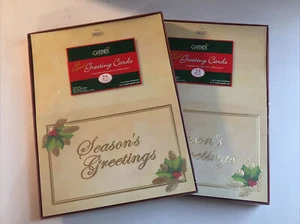 Foil Embossed Holiday Cards Season’s Greetings Gartner Studios 2 Boxes - 25 Each - Picture 1 of 5
