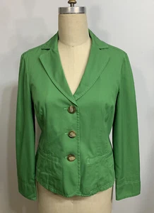 LL Bean Jacket Cotton 8 Petite - Picture 1 of 9