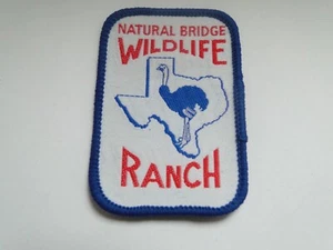 Aufnäher aus den  USA Natural Bridge Wildlife Ranch  ca  7 x 5 cm - Picture 1 of 1