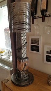 Stahlkunst,Tischlampe,Industrie,Unikat,Steampunk,Schrottkunst, - Bild 1 von 10