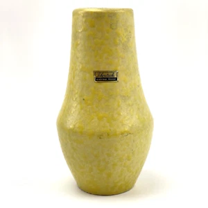 Vase Scheurich Europ Linie Vase 18cm Blumen Deko 60er 70er Vintage Gelb RAR - Picture 1 of 9