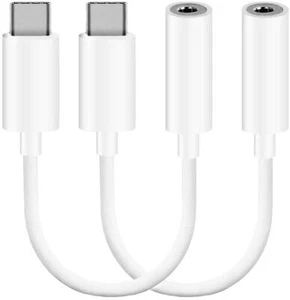 USB-C Type-C to 3.5MM Adapter Splitter Cable Audio Jack For earphone earbuds New - Picture 1 of 9
