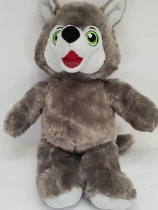 Peluche Build a Bear Wiley The Wolf 16” gris Great Wolf Lodge usado - Imagen 1 de 3