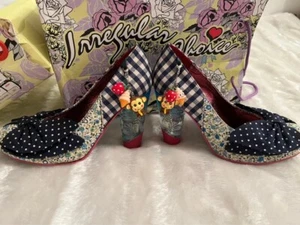 WOMENS IRREGULAR CHOICE MUTINY HEEL COURT SHOES NEW WITH BOX RARE SIZE UK 6 - Picture 1 of 6