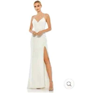 Ieena for Mac Duggal SWEETHEART ABENDKLEID MIT STRASSAKZENTEN Größe 10 Neu mit Etikett - Bild 1 von 13