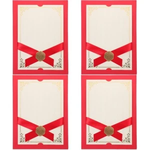 Set of 4 Erstklassige Briefmarken Urkundenumschlag Mitarbeiter - Bild 1 von 12
