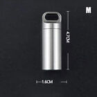 Mini Stainless Steel Sealed Capsule Waterproof Pill Box Camping Firstaid Pen xb
